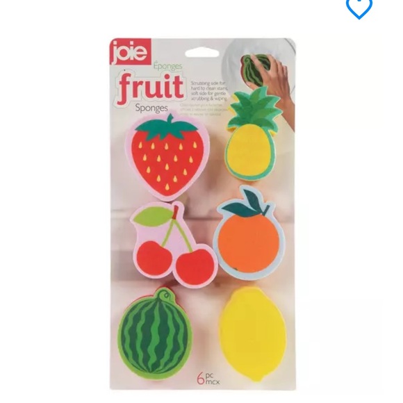 Joie Other - Joie 6-piece Fruit Kitchen Sponges - New